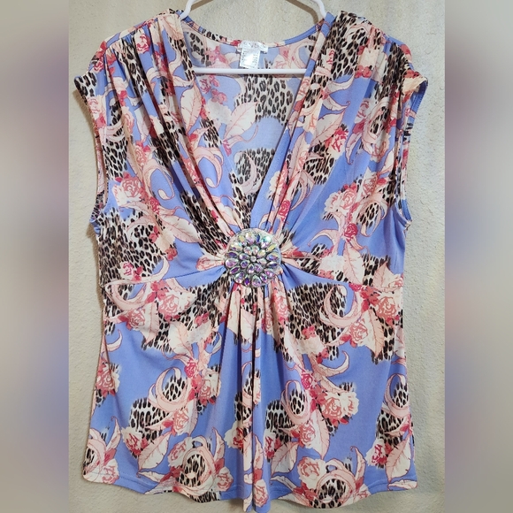 Venus y2k stretchy sleeveless top size large - Picture 2 of 7